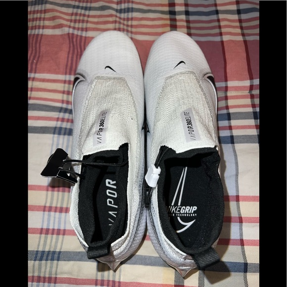 Nike Vapor Edge 360 Elite Football Cleats White Black Mens Size 13.5 - Picture 3 of 4